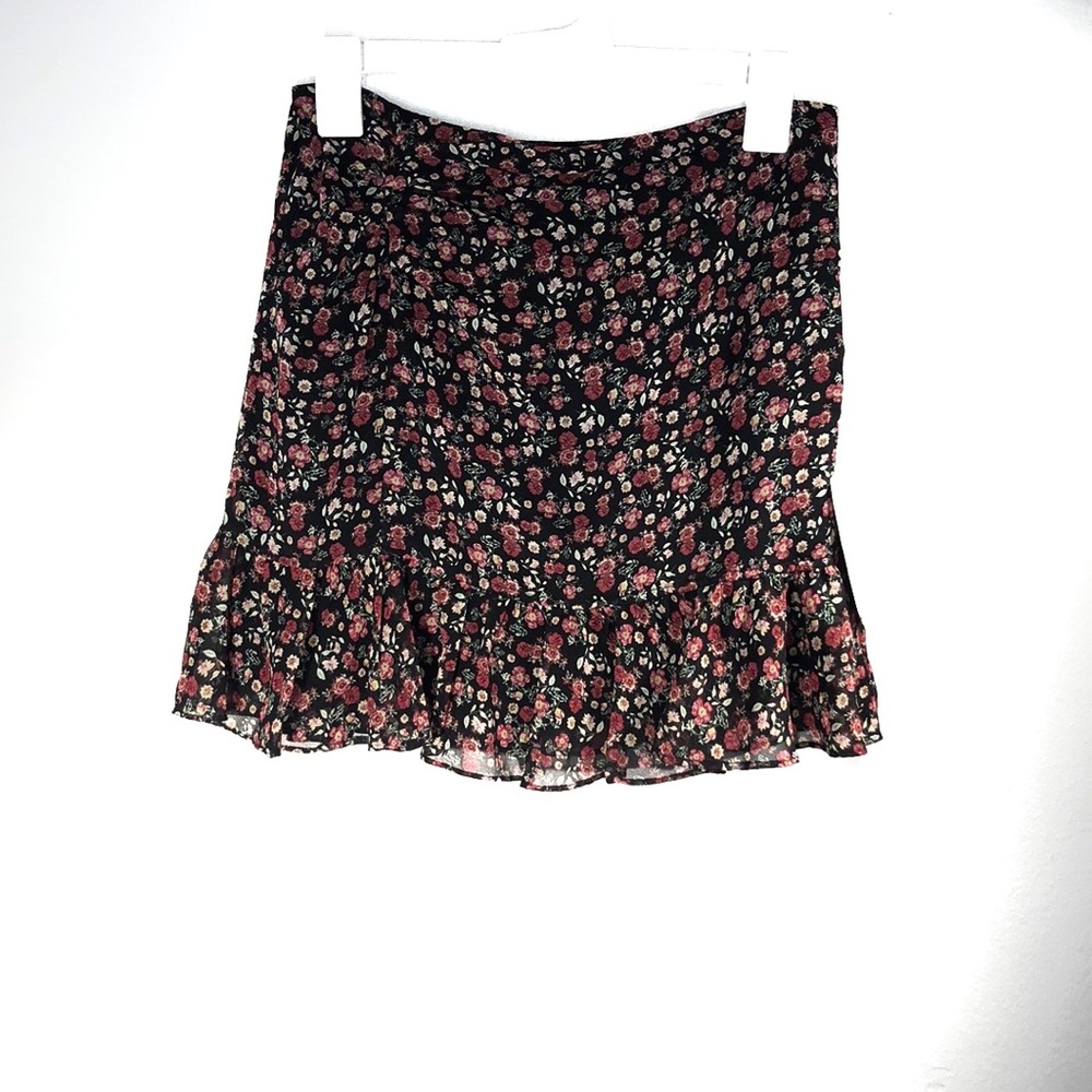 Bailey 44 size 2 floral ruffled mini skirt